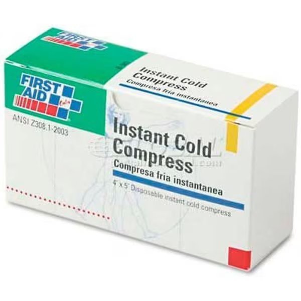 First Aid Only B-503 Instant Cold Compress, 5 Compress/Pack, 4